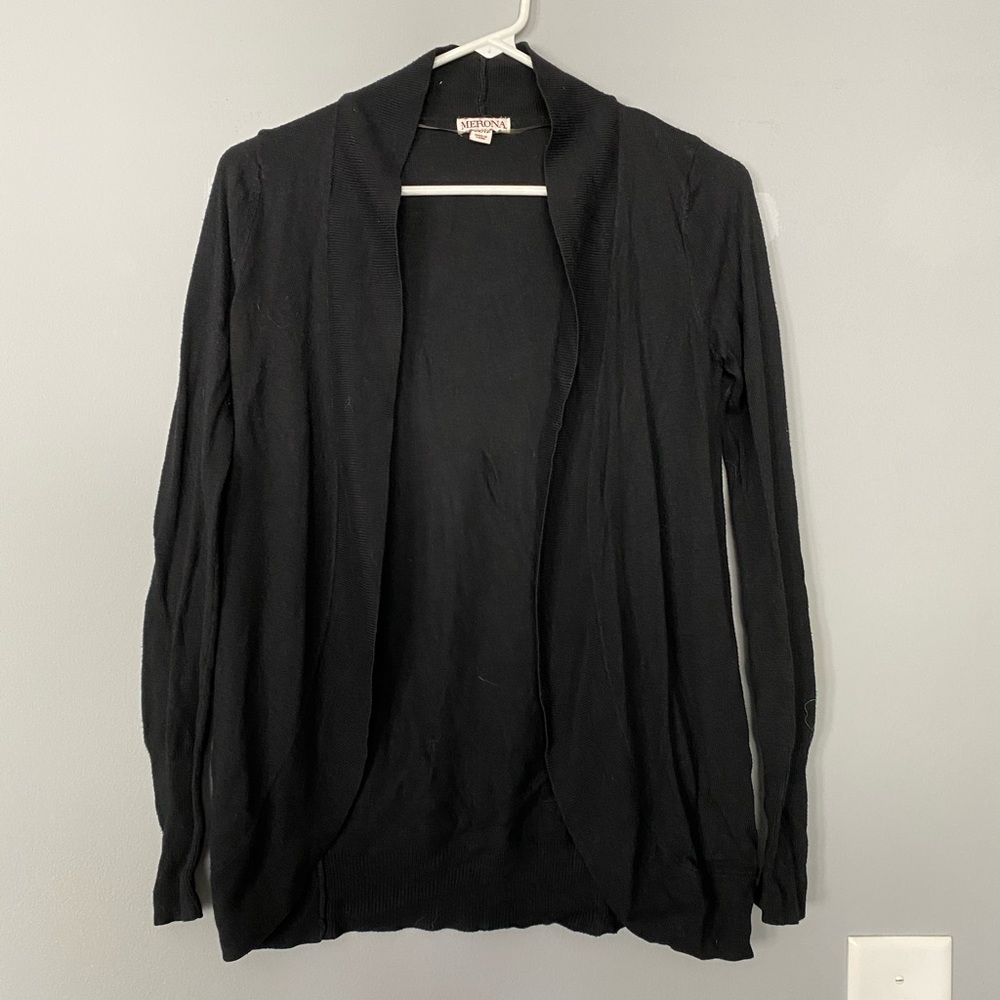 Merona Black Open Cardigan size XS